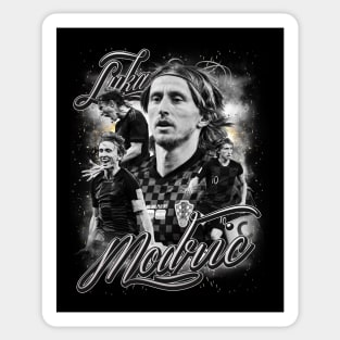 LUKA MODRIC - CRUYFF OF BALCANS / RETRO T-Shirt Sticker